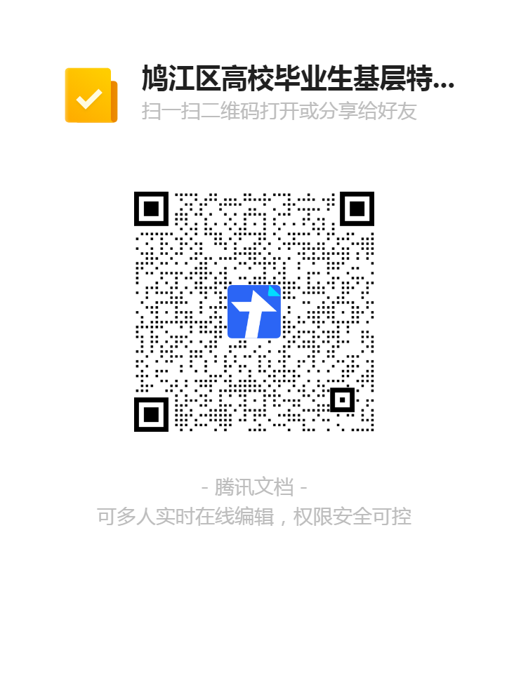 鳩江區(qū)高校畢業(yè)生基層特崗報名登記表二維碼.png
